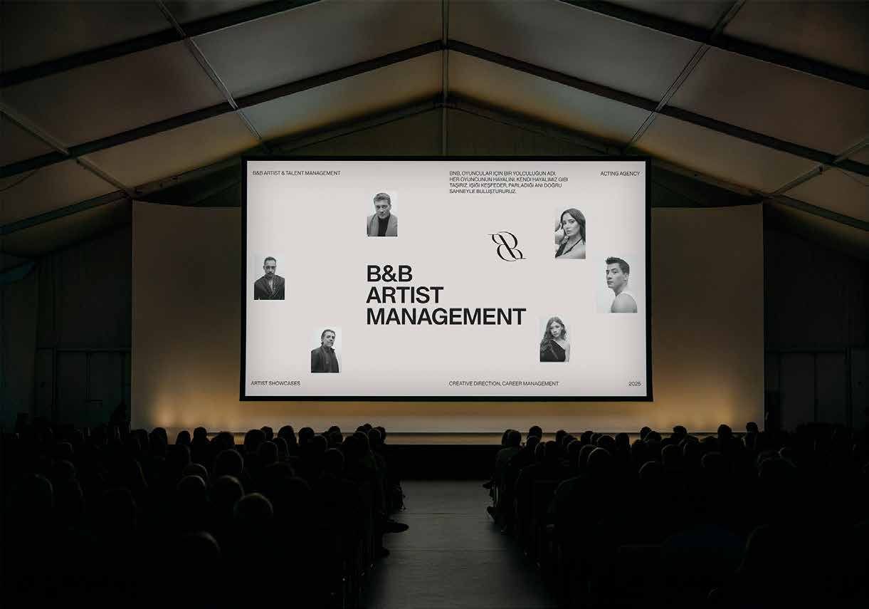 B&B Artist Management — Art direction & brand identity
